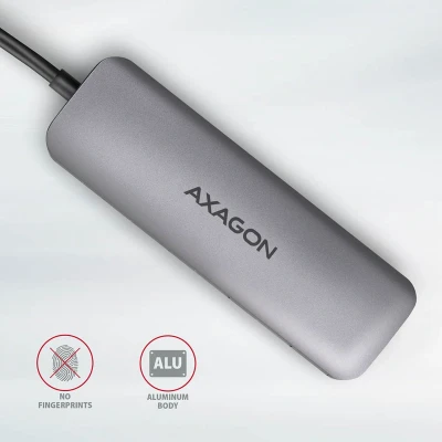 Afbeelding van AXAGON HMC 5 2x USB A, HDMI, SD/microSD, 3.2 Gen 1 hub, PD 100W, 20cm C cable *USBCM *USBCF *HDMIF *USBAF *SDF *MSDF