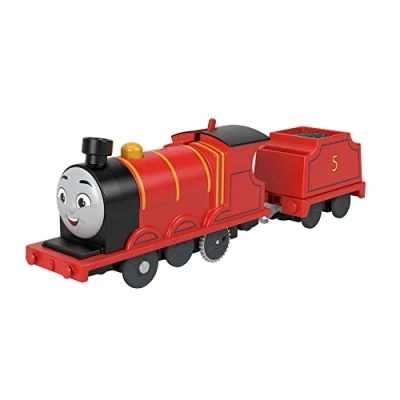 Afbeelding van Fisher Price Thomas &amp; Friends James Gemotoriseerde speelgoedtreinmotor voor kleuters van 3 jaar en ouder, HDY70