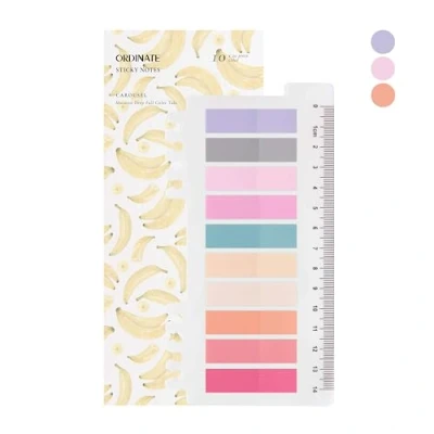 Afbeelding van Ordinate 200 stuks plakstrips, transparante zelfklevende notities, sticky notes, index tabs, beschrijfbare plakmarkers, pastel, stationaire benodigdheden, boekenaccessoires, markeringen (D
