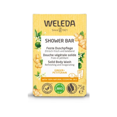 Afbeelding van 25% korting Weleda Shower Bar Gember + Petitgrain 75g