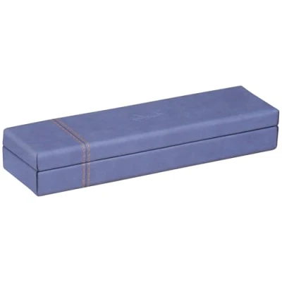 Afbeelding van Rhodia 318878C pennenbox (21 x 5,5 3 cm, praktisch en duurzaam, kunstleer, elegant, ideaal voor op kantoor), 1 stuk, saffierblauw