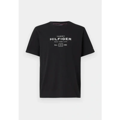 Afbeelding van Tommy Hilfiger Stack Graphic TEE Tshirt print, Maat: XS, Black