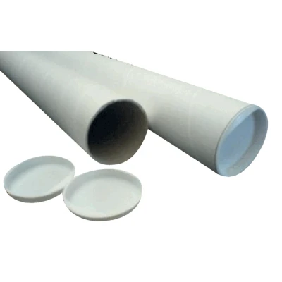 Afbeelding van Verzendkoker CleverPack A0 +doppen 850x50x1.5 wit 20stuks