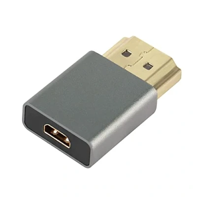 Afbeelding van QIANRENON Micro HDMI naar converter adapter vergulde stekker bus extender 4K 3D @60Hz