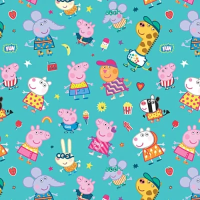 Afbeelding van Peppa Pig inpakpapier, 2 vel Tag verjaardag inpakpapier
