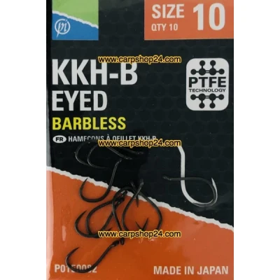 Afbeelding van Preston KKH B Eyed Barbless (10 pcs) Maat : Size 10