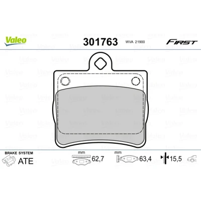 Afbeelding van Valeo Remblokset 301763