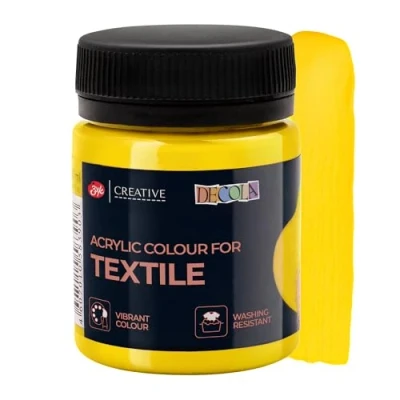 Afbeelding van Decola — Yellow Classic Textile Paint 50ml High Pigment Color Made By Neva Palette