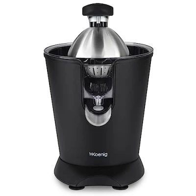 Afbeelding van Citruspers HKoeNIG AGR82 Elektrisch 160 W Stille inrichting Matzwart en RVS