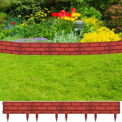 Afbeelding van Tuinafscheiding met metselwerk ontwerp (11 delig)