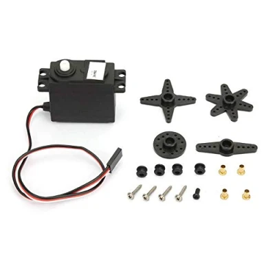 Afbeelding van Continu roterende servomotor, 360 graden radiobesturing NFC roestbestendige duurzame DC motorreductor voor RC robots, modelvoertuigonderdelen