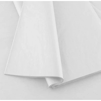 Afbeelding van GOOD STUFF Verpakking met 10 witte vellen zijdepapier, afmetingen 66 cm x 50,8 cm, ideaal voor geschenkverpakkingen, om te knutselen en (wit)