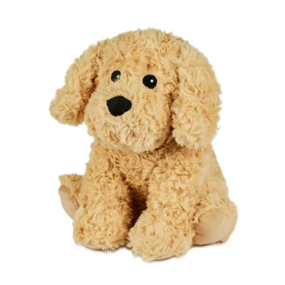 Afbeelding van Warmies Junior Cockerpoo Plushie, tarwezak, magnetronbestendige teddybeer met Franse lavendelgeur, volledig verwarmbaar warmtekussen maat, knuffel voor angst