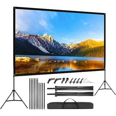 Afbeelding van VISULAPEX 120&quot; Schermprojector met Standaard HD 4K