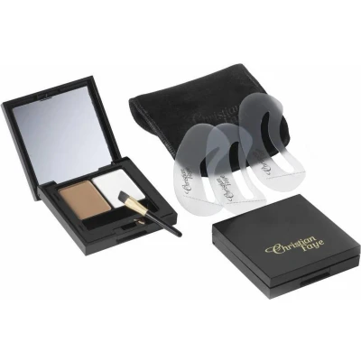 Afbeelding van Christian Faye Wenkbrauwpoeder Duo Highlighter medium 3gr Haibu by Kapperskorting.com