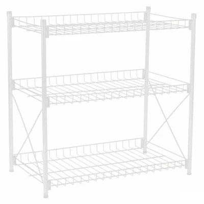 Afbeelding van Planken Confortime Metaal Wit 52 x 34 55 cm (2 Stuks)