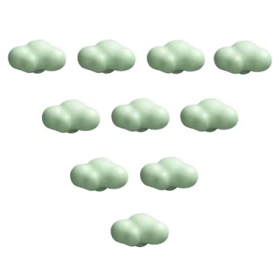 Afbeelding van Keramische meubelknoppen kinderkamer 10 stuks wolken ladegrepen kastknoppen cartoon knoppen deurknoppen ladeknoppen voor kinderen kasten laden commode (E)