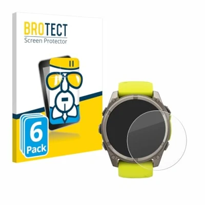 Afbeelding van BROTECT Glas Screen Protector voor Garmin Fenix 8 Solar (51 mm) (6 Stuks) Schermbeschermer [9H Hardheid, Beschermglas Folie niet Gehard Glas]