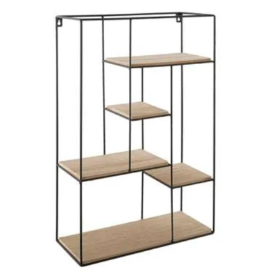 Afbeelding van Beliani Wandkast LAUREL Lichte houtkleur mdf