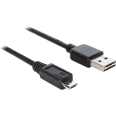 Afbeelding van Delock 83366 Kabel EASY USB 2.0 Type A male &gt; Micro B 1 m zwart