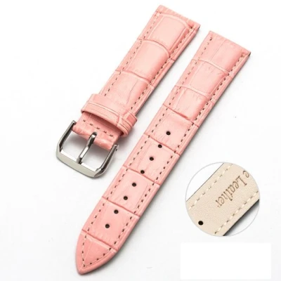 Afbeelding van Garmin Lily 2 Crocodile leren bandje Roze Horlogebandje