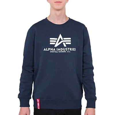 Afbeelding van Alpha Industries Basic Sweater voor heren New Navy L