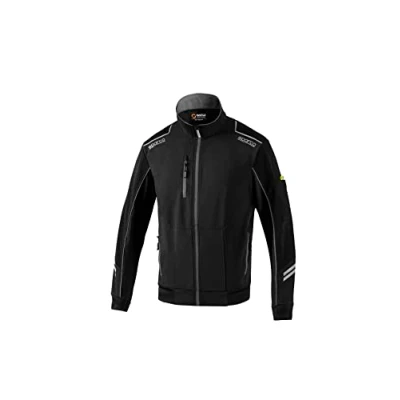 Afbeelding van Sparco TECH LIGHT Softshell Multifunctionele outdoorjas heren Zwart/Grijs Maat L