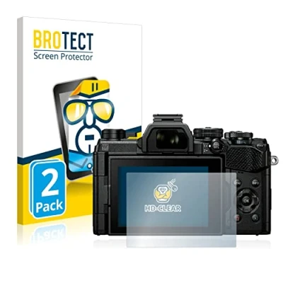 Afbeelding van BROTECT (2 Stuks) Schermbeschermer voor Olympus OM System 5 Screen Protector Transparant