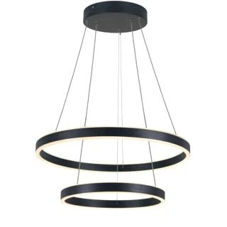 Afbeelding van Slv one double pd phase up down indoor led pendelarmatuur zwart cct switch 2700 3000 k 1004765