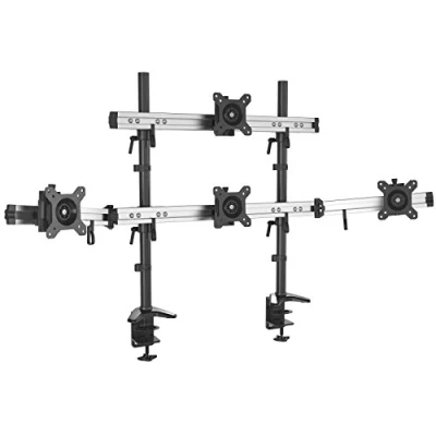 Afbeelding van HFTEK MP234C N bureaustandaard voor vier 15 inch 27 monitor met VESA 75/100