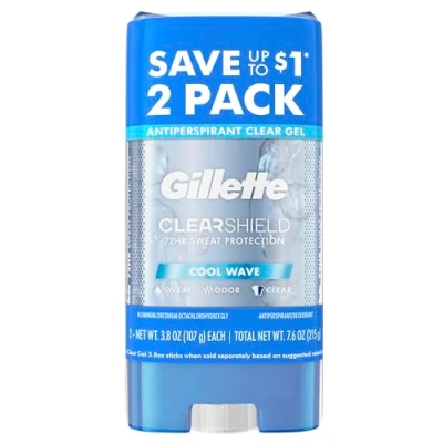 Afbeelding van Gillette Clear Gel Cool Wave Anti Transpirant/Deodorant Twin Pack