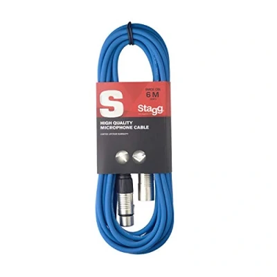 Afbeelding van Stagg SMC6 CBL 6 m XLR naar microfoonkabel blauw