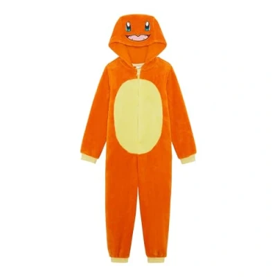Afbeelding van Pokemon Onesie Jongens Kinderpyjama Pikachu Geel 3D Oren All In One Outfit Gamer Merchandise, Charmander, 5 6 jaar