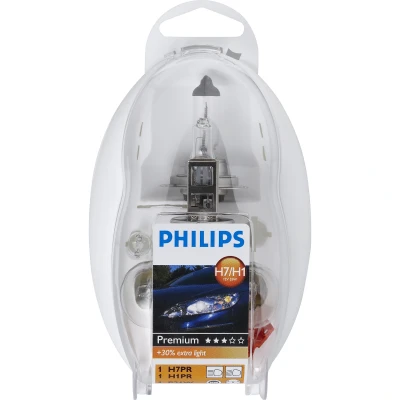 Afbeelding van Philips Reservelampenset Easykit H7/H1