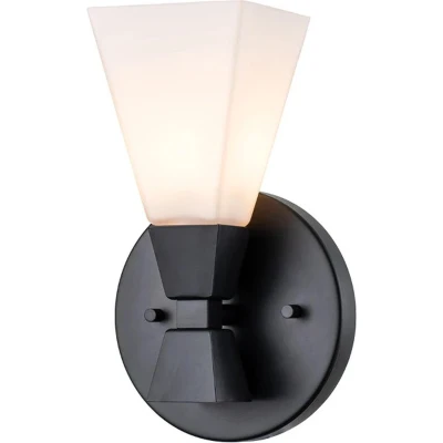 Afbeelding van Elstead Lighting LED Wandlamp Bowtie 3W 3000K 300Lm 830 IP44 Dimbaar Matte Black