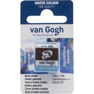 Afbeelding van Aquarelverf 409 Omber Gebrand van Gogh Napje