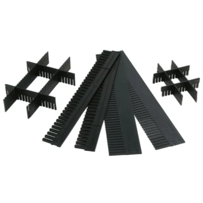 Afbeelding van LA KA PE Onderste deel voor transportstapelbak hoogte 180 mm PP antraciet 10 stuks TRK 180/5