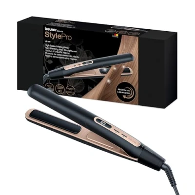 Afbeelding van Beurer HS 100 Stijltang Haarstyler Ionentechnologie Keramische coating Snelle opwarming 12 sec. Variabele temperatuurinstelling 3 Jaar garantie
