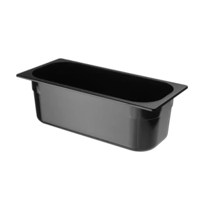 Afbeelding van HENDI IJscontainer polycarbonaat Zwart 5 L 360x165x(H)120 mm