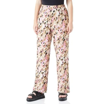 Afbeelding van VERO MODA CURVE Damesbroek, Tigers Eye/Aop:ina, 46 Grote maten