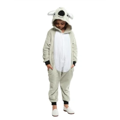 Afbeelding van Rubies Koala kostuum voor jongens en meisjes, jumpsuit met staart capuchon, pyjama, officieel gelicentieerd product carnaval, Halloween, Kerstmis verjaardag