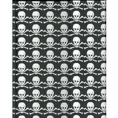 Afbeelding van Peter Pauper Notitieboek Skull, crossbones met magneetsluiting 16x21 cm