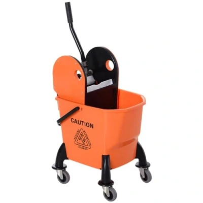 Afbeelding van HOMCOM Putzwagen Kunststoff, Metall 44L x 36B 90H cm Orange