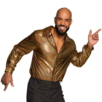 Afbeelding van Boland Shirt Shiny (XXL) Volwassenen Danser/danseres Glitter and Glamour 80&#039;s &amp; 90&#039;s Disco