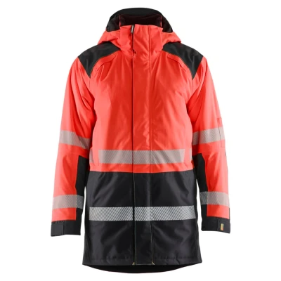 Afbeelding van Blaklader 4457 1987 Winterparka High Vis Rood/Zwart