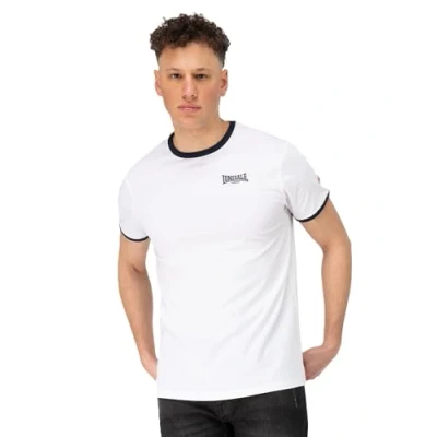 Afbeelding van Lonsdale Normale Passform Trelill Tshirt print, Heren, Maat: Small, White navy