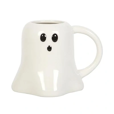 Afbeelding van Something Different Wholesale Hey Boo Ghost vormige keramische mok Spooktacular Halloween voor heksen brouwen Mugs, mokken