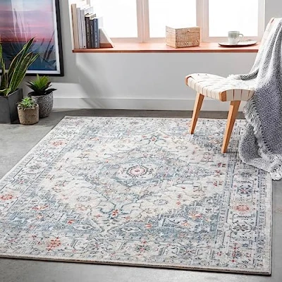 Afbeelding van SURYA Vloerkleed Woonkamer, Slaapkamer Vintage Oosters Tapijt DALILA Meerkleurig/Grijs 160x220 cm