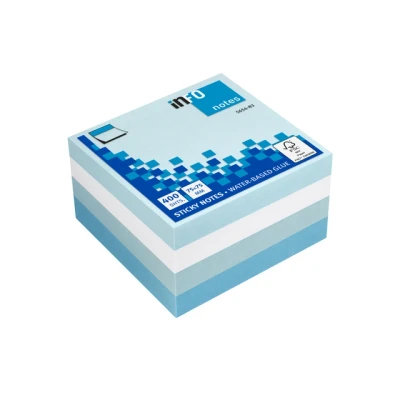 Afbeelding van Info Notes In 5654 83 75X75Mm Assorti Iceland Blok A 400 Vel