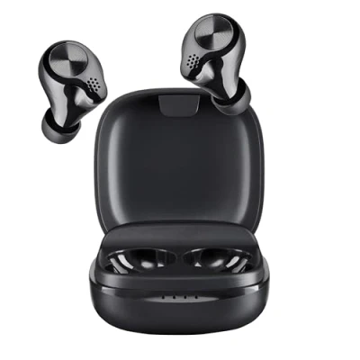 Afbeelding van Intenso Buds Micro TWS True Wireless Hoofdtelefoon T200 met gamingmodus en tot 25 uur muziekweergave (25 h, Draadloze), Koptelefoon, Zwart